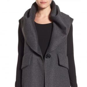 Derek Lam 10 Crosby Double Face Sleeveless Coat Sz 6